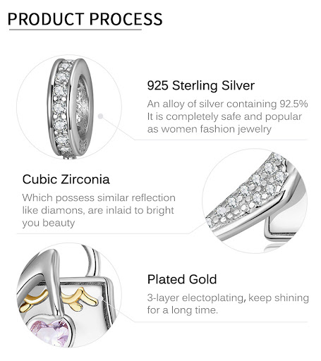 Title 4, Crystal Shoe Bag Pendant S925 Sterling Silver V...