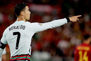 Cristiano Ronaldo of Portugal during the Uefa Nations league match against Spain at the Estadio Benito Villamarin on 2 June 2022 in Sevilla Spain.