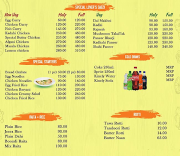 Chicken Lover's Point menu 