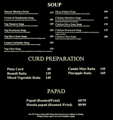 Tasty Tarka - T2 menu 