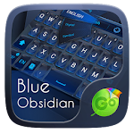 Cover Image of Télécharger Blue Obsidian Keyboard Theme 3.2 APK