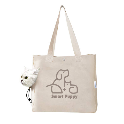 Title 2, Pet Portable Outing Canvas Print Handbag. Carry...