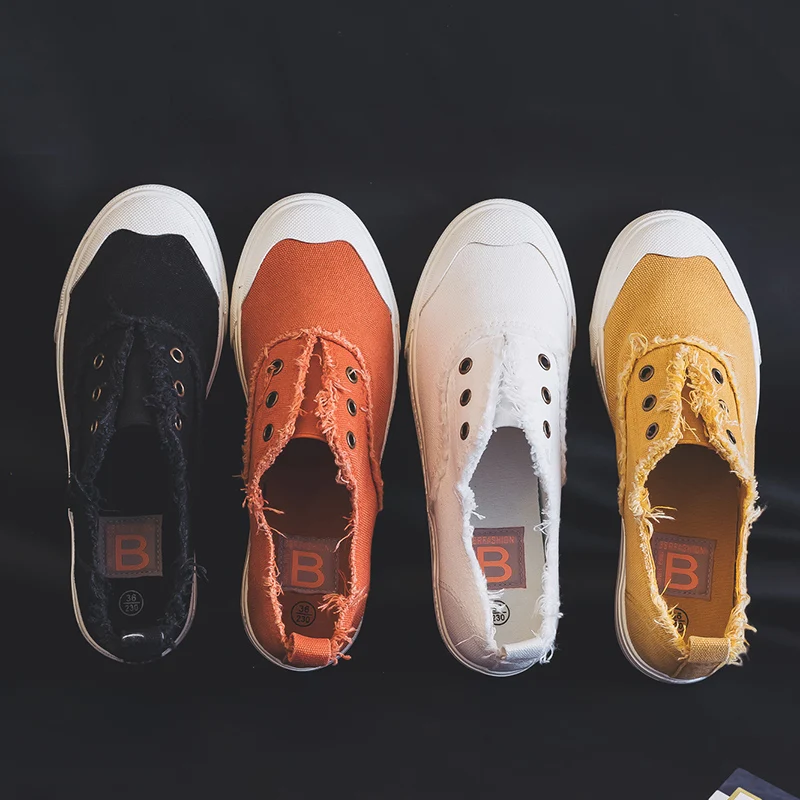 Title 2, Witte Canvas Schoenen Lente-Herfst All-match Sn...