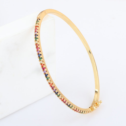 Title 3, 18k Gold and Diamond Bracelet for Foreign Trade...