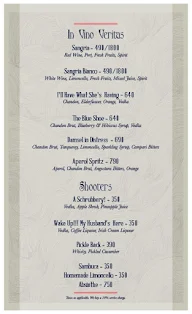 Slink & Bardot menu 4