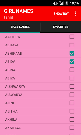 Tamil Baby Names