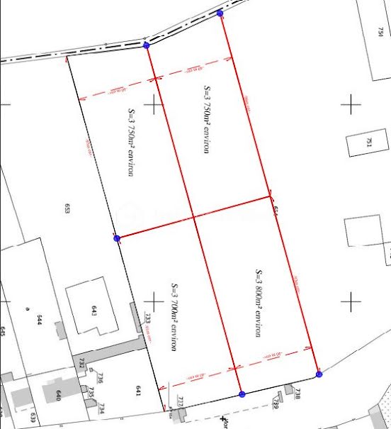 Vente terrain  3750 m² à Boulogne-la-Grasse (60490), 33 000 €