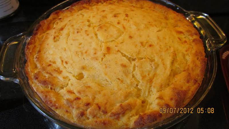 Well, I Made This Cornbread In My 9 Pyrex Glass Pie Plate. The Crunchy Parts Were Good. Guess It Would Be Better In An Iron Skillet; But I Don't Have One. 9/07/12