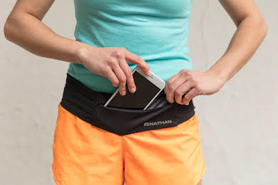 Nathan The Zipster Lite Low Profile Stretch Running Belt - Black, X-Small alternate image 1