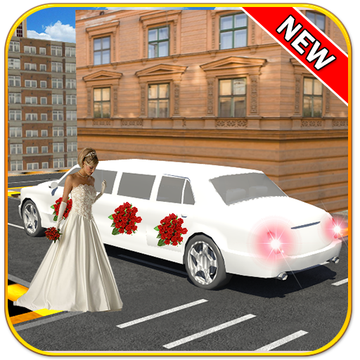 limousine mariage voiture 3d s icon