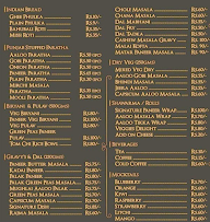 Gharwala Zaika menu 1