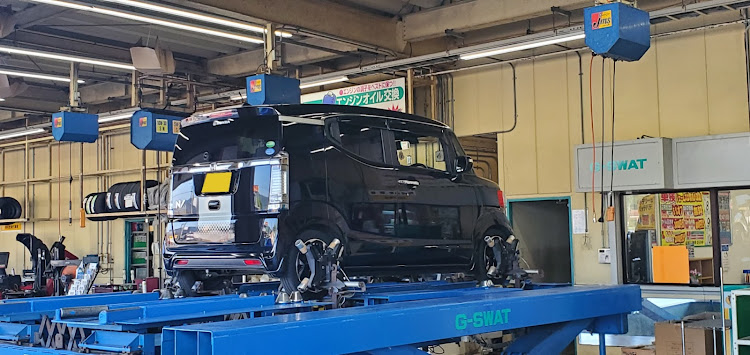 Nボックススラッシュのドライブ・楽しんだもん勝・青空・呉市・アライメント調整に関するカスタム事例の投稿画像4枚目