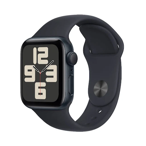 Đồng hồ Apple Watch SE GPS 40mm Midnight (Vỏ Nhôm Dây Silicone - S/M) (MR9X3SA/A)