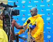 Kaizer Chiefs' head coach Steve Komphela speaking to the media at the club's headquarters in Naturena, south of Johannesburg, ahead of their Telkom Knockout semifinal match away at Bidvest Wits on Saturday 18 November 2017.    