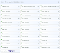 New Amantran Cold Drink House menu 1