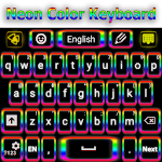 Cover Image of Скачать Neon Color Keyboard 3.22 APK