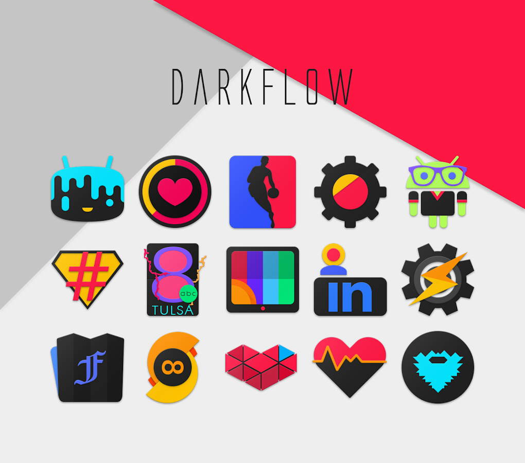    DarkFlow - Icon Pack- screenshot  