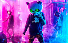 Neon Panda Mask Wallpapers New Tab small promo image