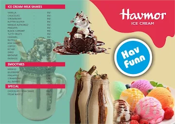 Havmor menu 