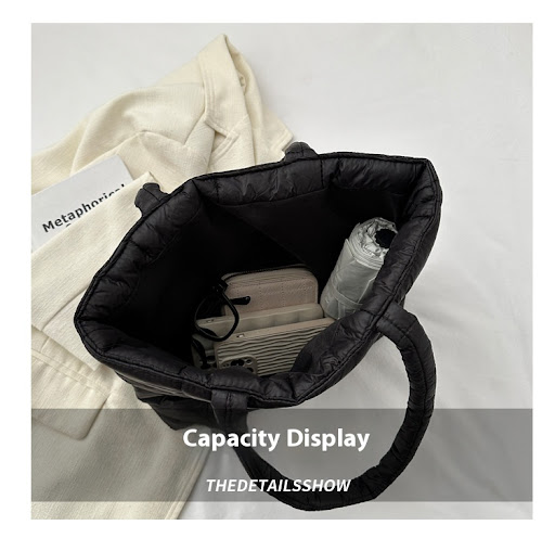 Title 2, New Womens Simple and Soft Large Capacity Puff...