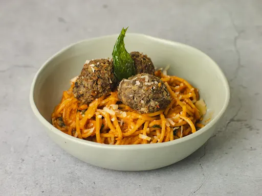 Truffle Mushroom Ball Spaghetti