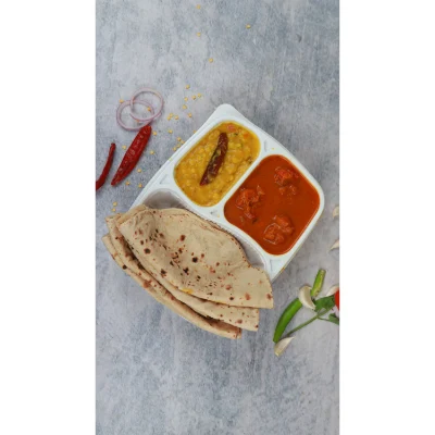 5 Pc Roti + Chicken Masala + Dal