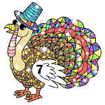 Adult Thanks Giving Glitter Color By Number Book Apk