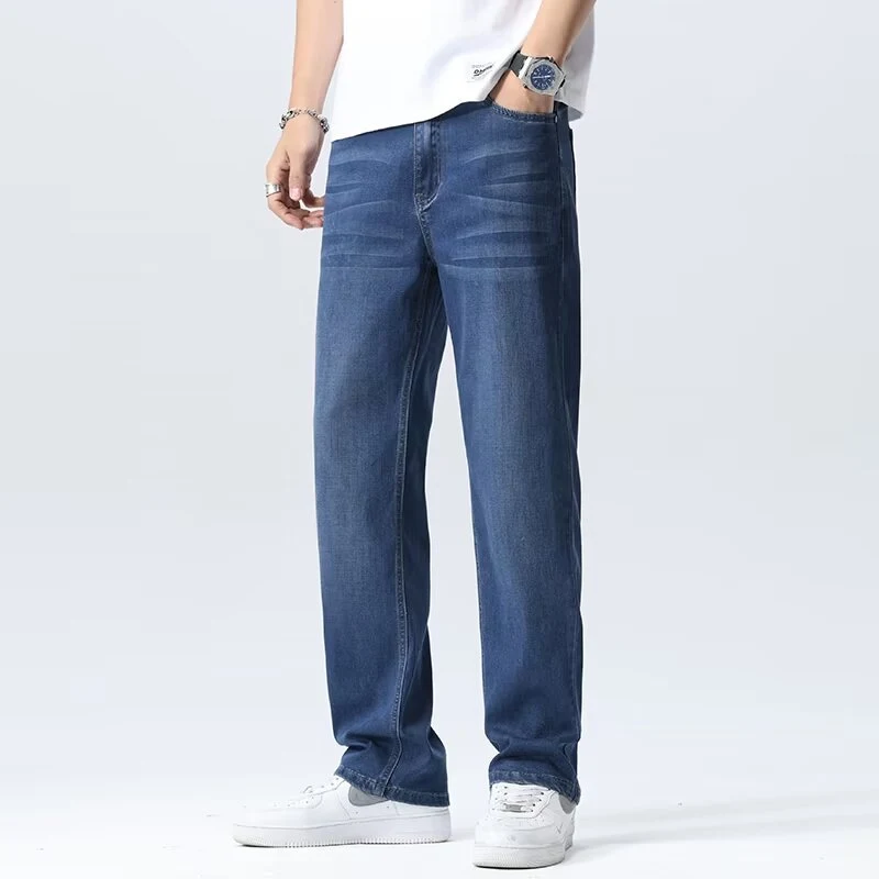 Casual Ice Silk Drape Wide-leg Pants for ultimate comfort and style. Experience the flowy, breathable fabric for a chic 