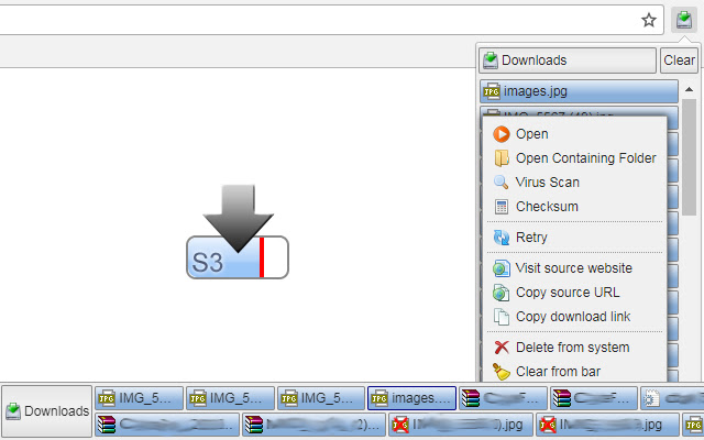 Download Manager (S3) chrome extension