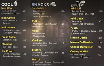 Gillichai menu 