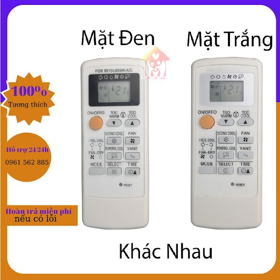 Điều Khiển Điều Hòa Máy Lạnh Mitsubishi Inverter Mp04A ( Mặt Đen)