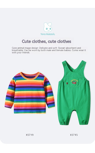 Title 17, Baby striped T-shirt with 3D green dinosaur sus...