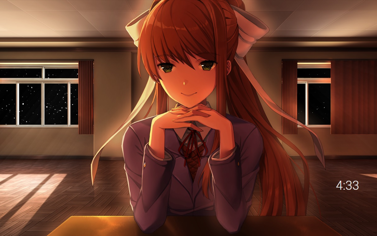 Just Monika Screen Saver : DDLC Preview image 3