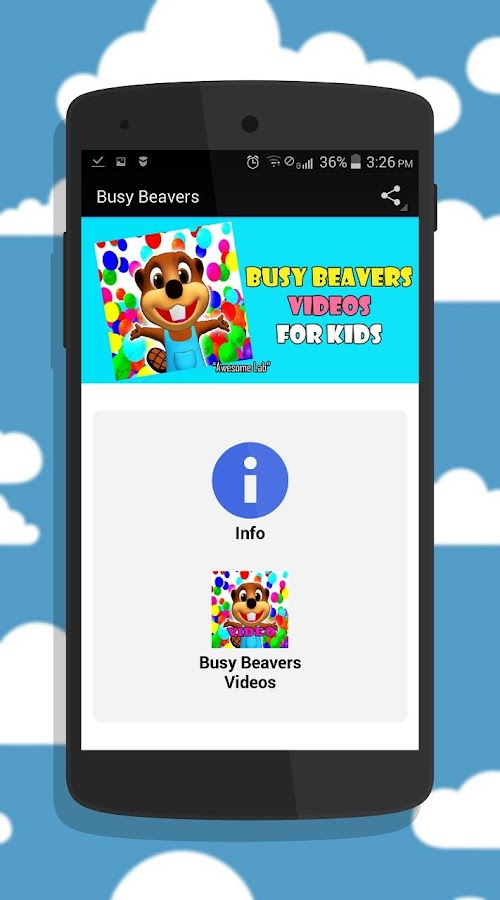 Android application Busy Beaver Videos screenshort