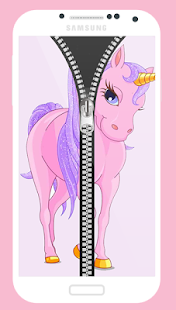 Download Unicorn zipper lock APK for Android