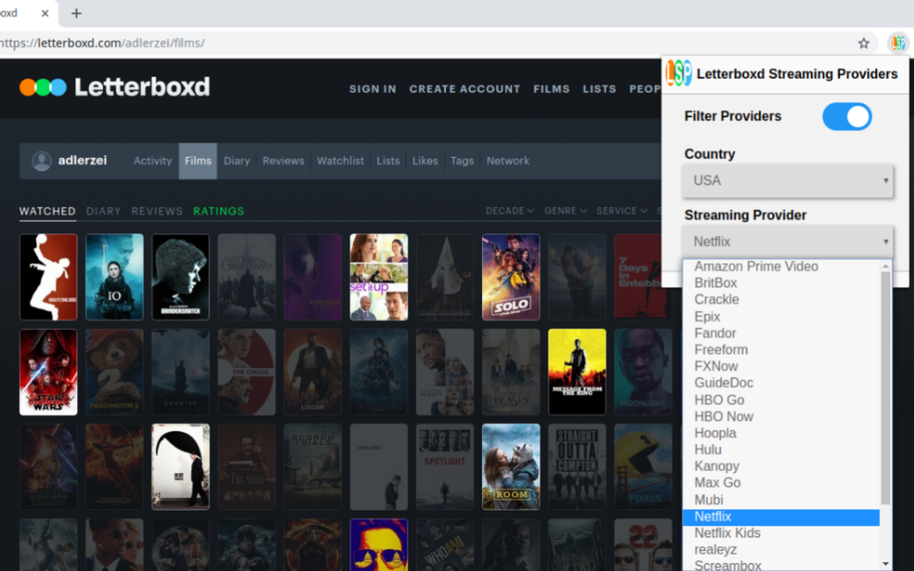 Letterboxd Streaming Providers Preview image 2