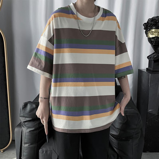 Title 3, Super hot striped half-sleeved t-shirt, perfect...