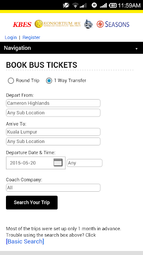 Konsortium Bus Ticket