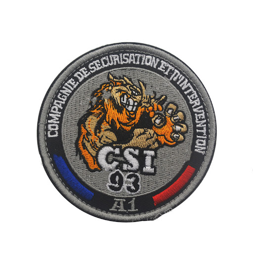 Title 4, French Series Round Badge Exquisitely Embroider...