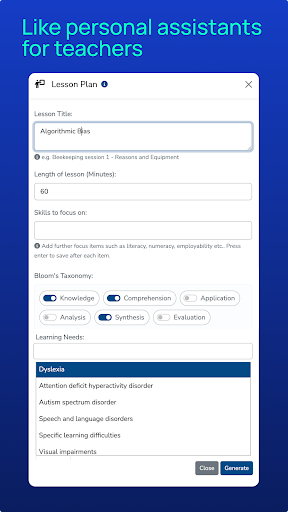 Screenshot TeacherMatic