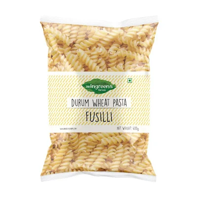 Wingreens Durum Wheat Pasta Fusilli - 400 gm