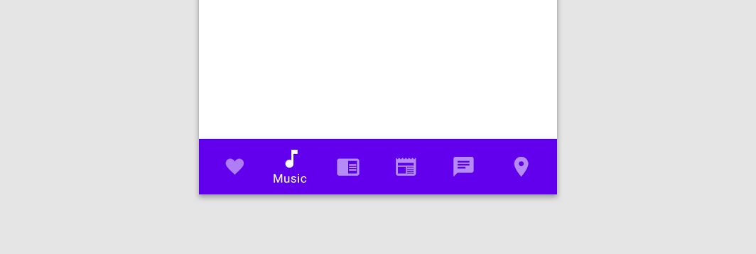 Bottom Navigation - Material Design