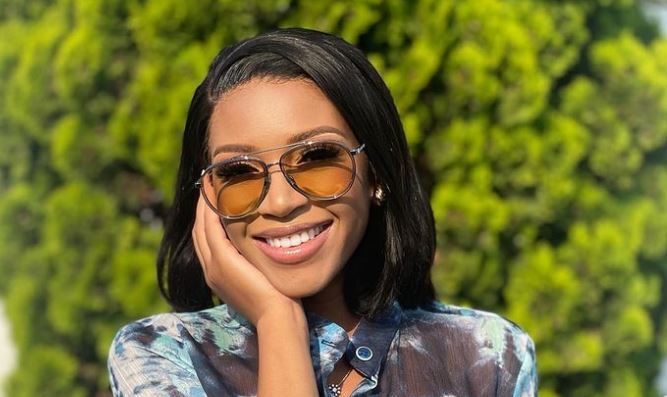 Blue Mbombo revealed it took her less that 30 minutes to push the baby without an epidural.