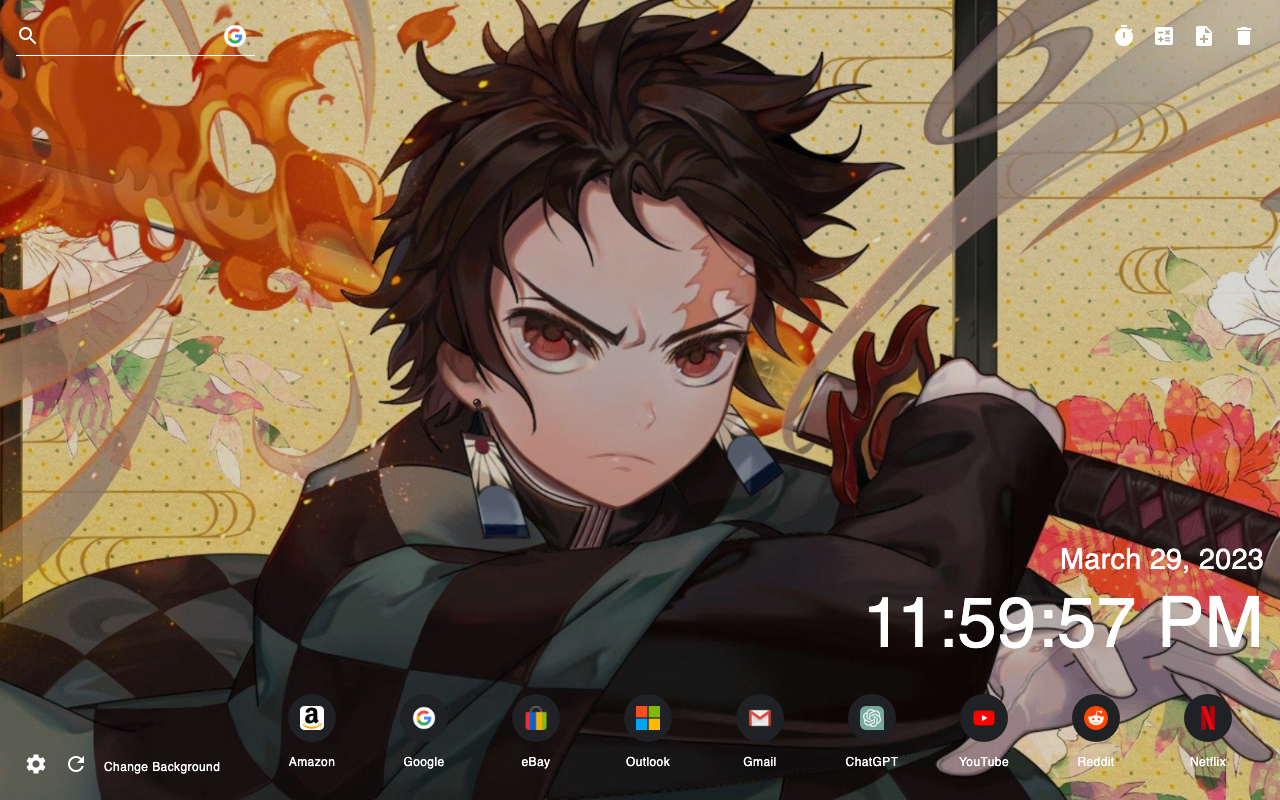 Demon Slayer New Tab Preview image 2