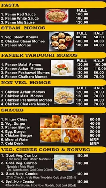 Jai Veeru Food menu 