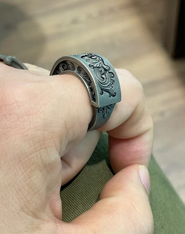 Dark Eyes marcasiet ring met extree - 2