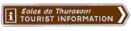 Information Sign to approved tourist information
points