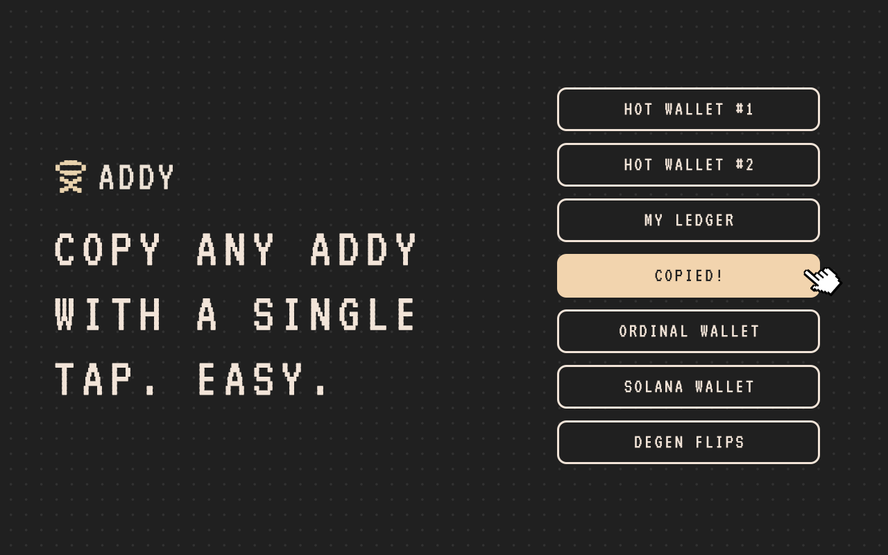 Addy - Quick Wallet Copy Preview image 3