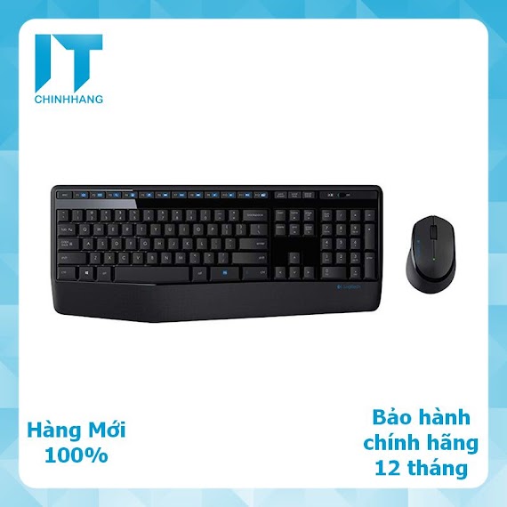 Combo Bàn Phím & Chuột Không Dây Logitech Mk345 - Hàng Chính Hãng