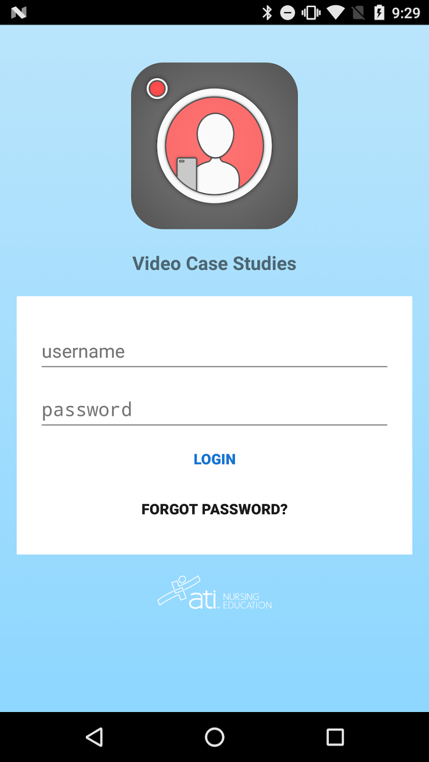 ATI Recorder - Video Cases Screen 1